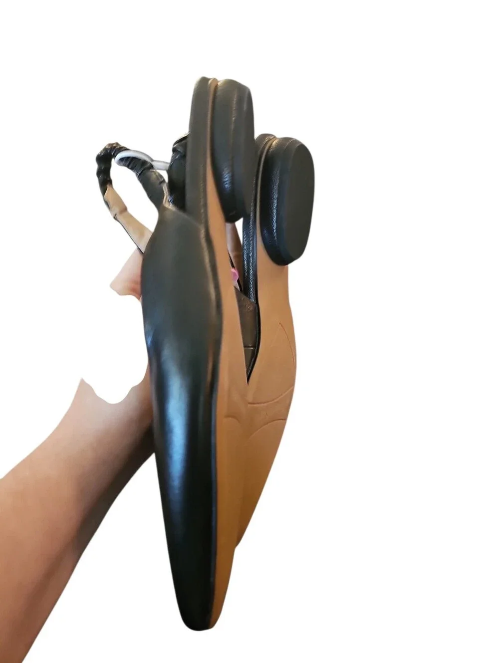 Franco Sarto Women's Briella Ballet Classic Black Slingback Pointed Toe Flat 8.5